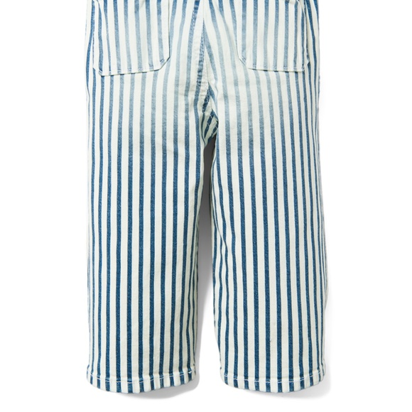 Indigo Railroad Stripe Denim Culotte Jeans - Picture 4 of 4
